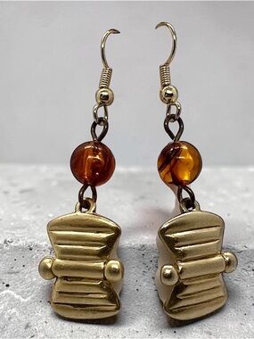 Gold Dangle Vintage Earrings
